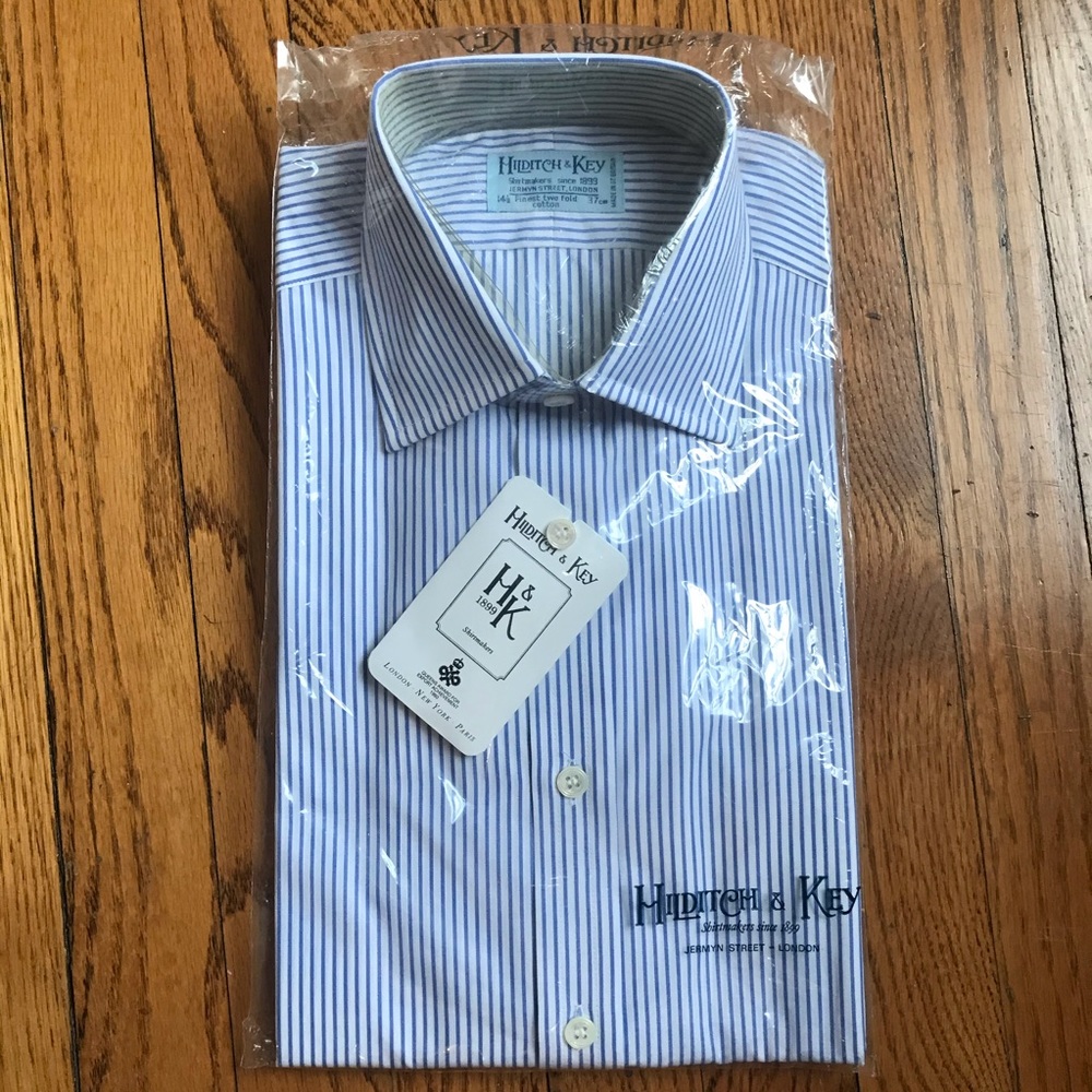 Hilditch & Key Classic Fit 14.5 Men’s Dress Shirt
